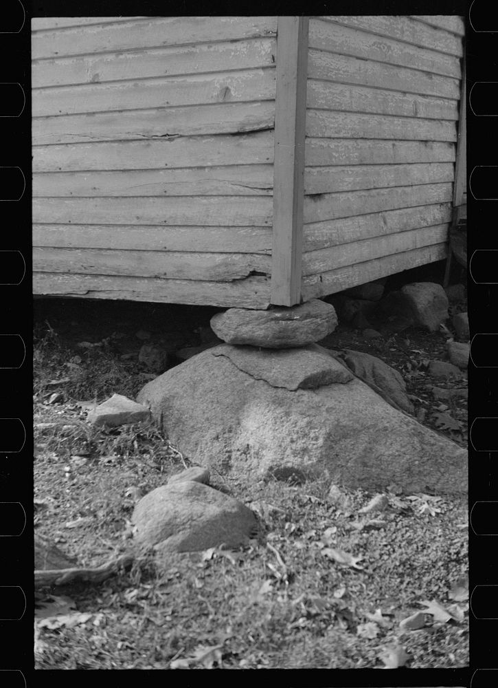 Cornerstone of church at Nicholson Hollow, Virginia. Sourced from the Library of Congress.