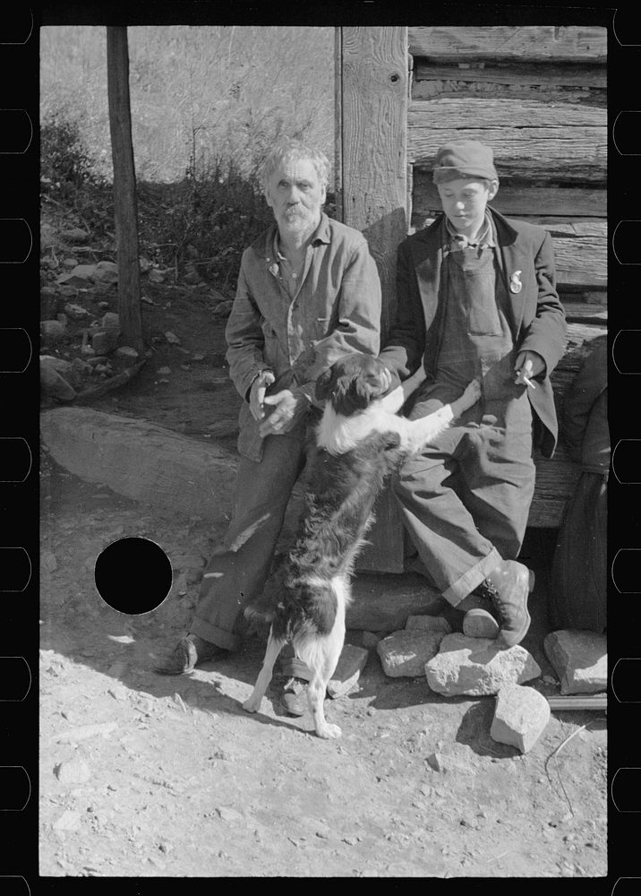 [Untitled photo, possibly related to: Fennel Corbin and two of his grandchildren, Shenandoah National Park, Virginia].…