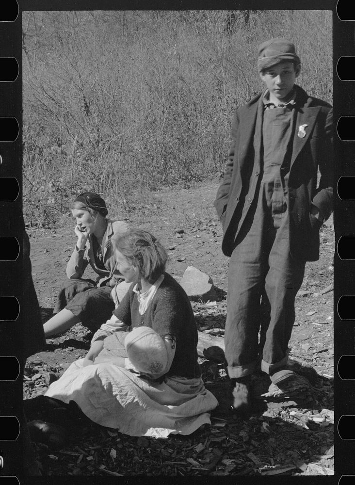 Dicee Corbin with some of her children and grandchildren, Shenandoah National Park, Virginia. Sourced from the Library of…