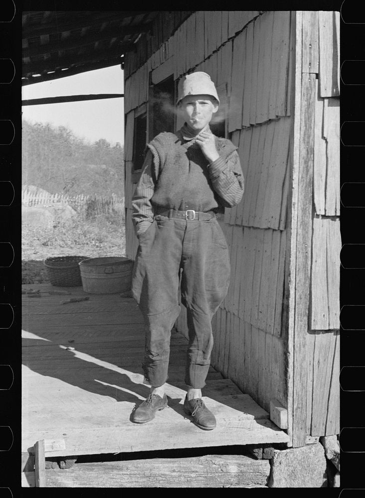 Son of Fannie Corbin, fifteen years old, Shenandoah National Park, Virginia. Sourced from the Library of Congress.