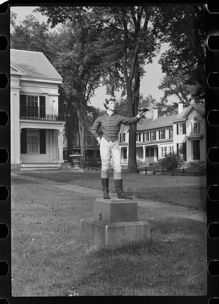 Hitching post, Rockland, Maine. Sourced from the Library of Congress.