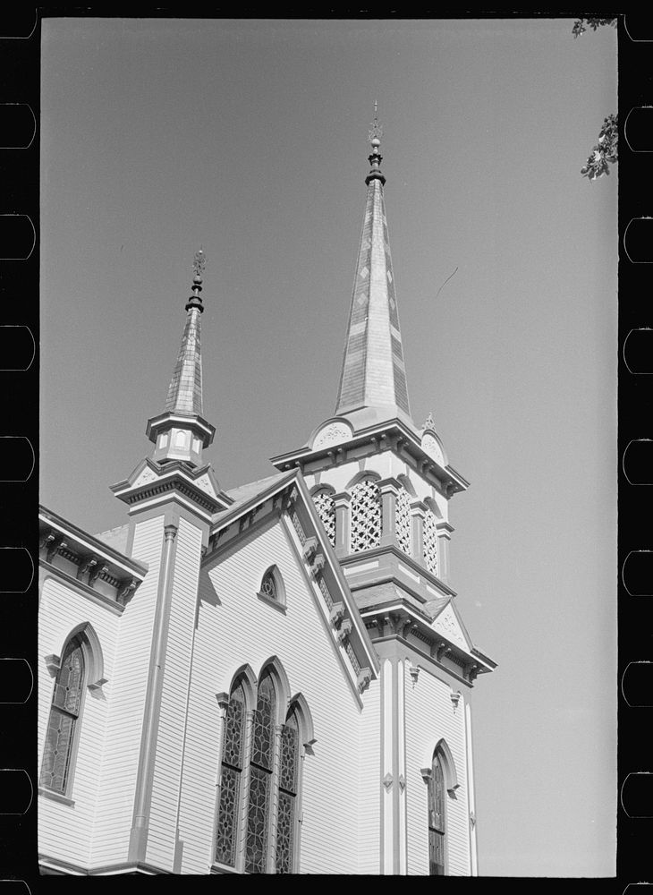 Church spires, Rockland, Maine. Sourced from the Library of Congress.