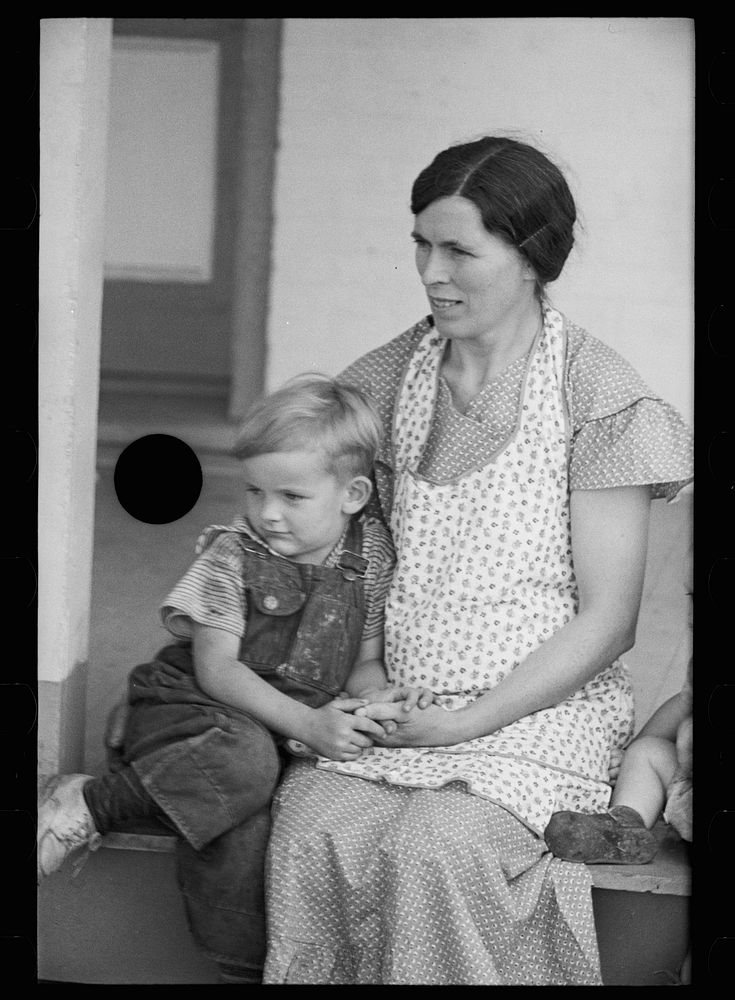 [Untitled photo, possibly related to: Mrs. Hallett, wife of resettled farmer, Tompkins County, New York]. Sourced from the…
