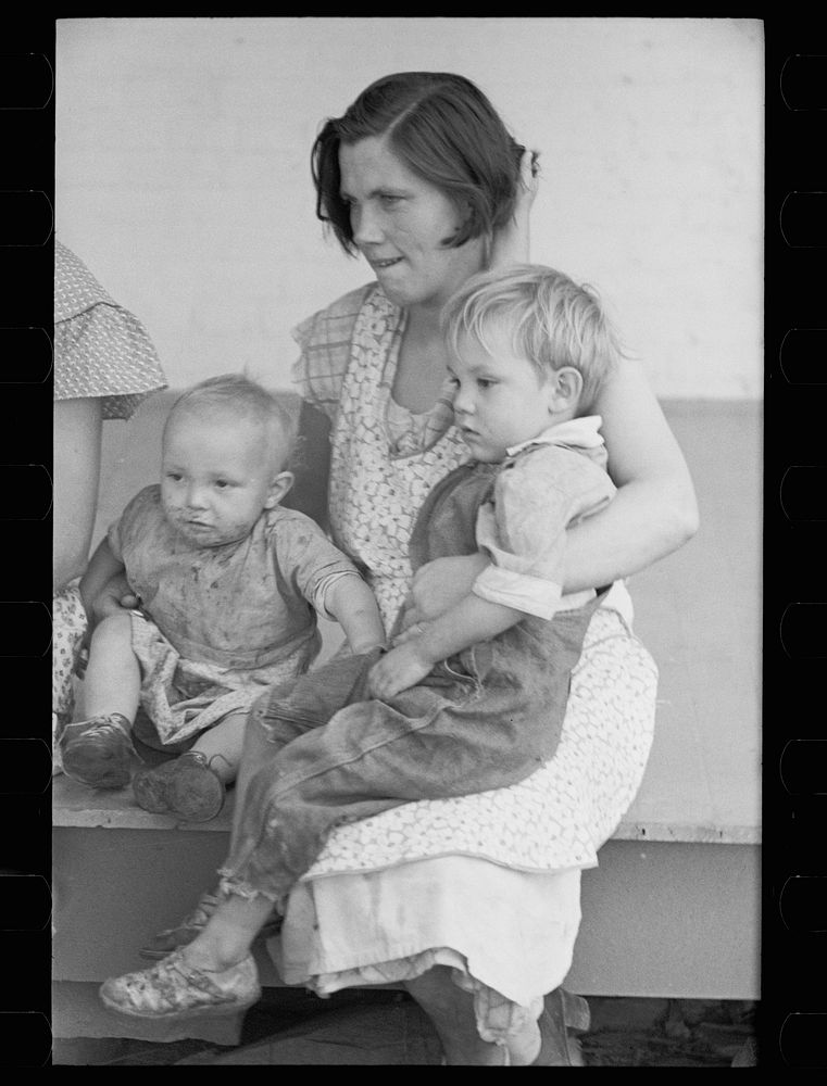 [Untitled photo, possibly related to: Mrs. Hallett, wife of resettled farmer, Tompkins County, New York]. Sourced from the…