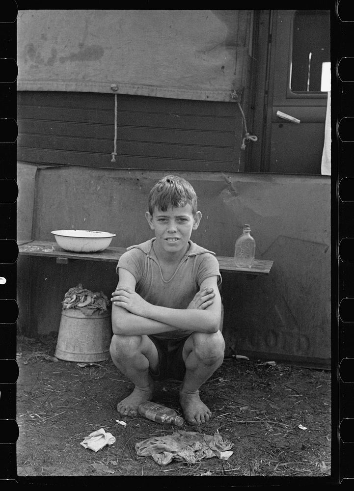 The son of a migrant citrus worker near Winter Haven, Florida. Sourced from the Library of Congress.