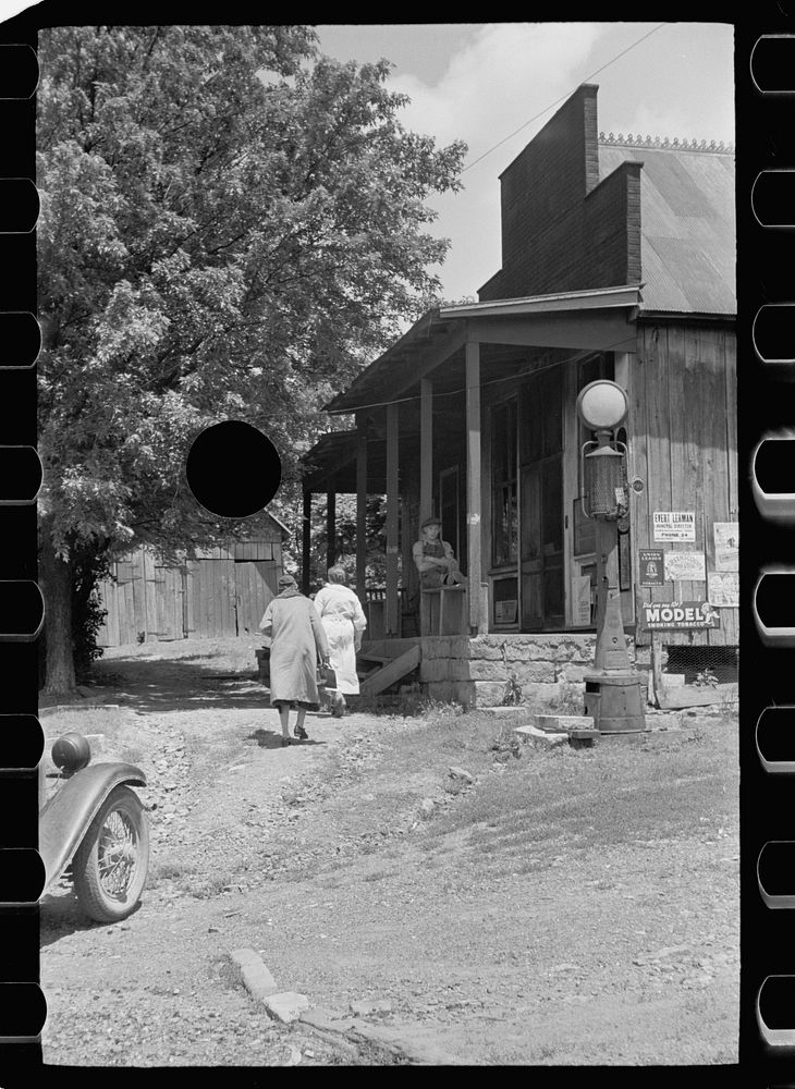 [Untitled photo, possibly related to: Village post office, Martin County, Indiana]. Sourced from the Library of Congress.