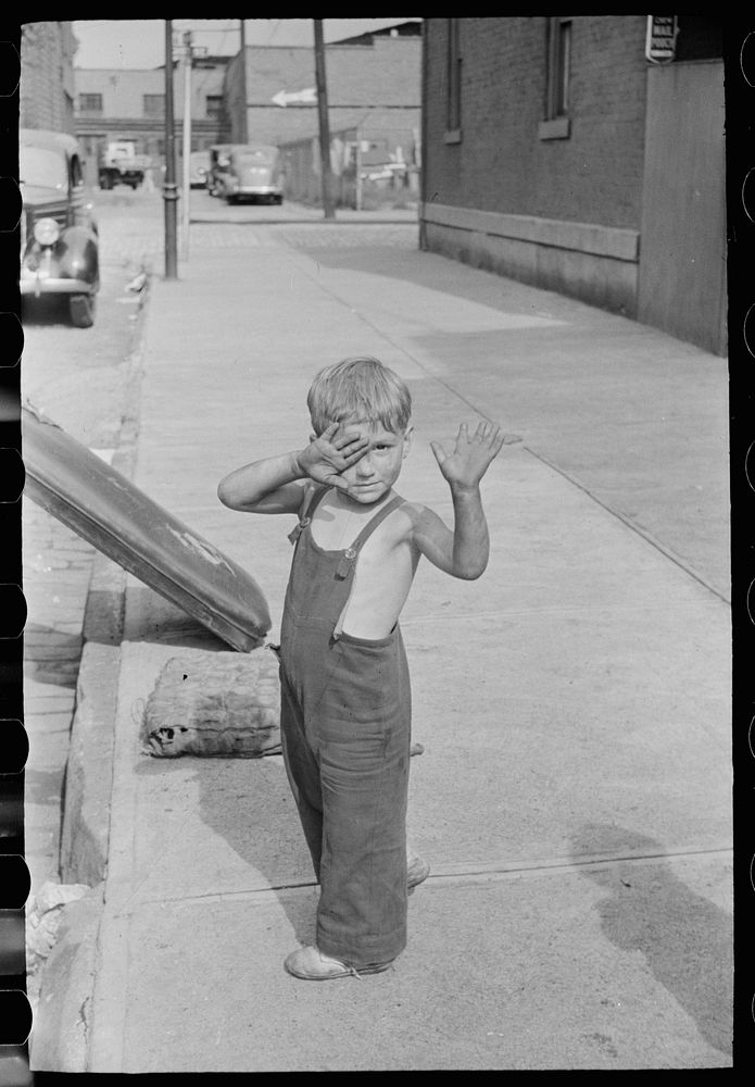 Steelworker's son, Pittsburgh, Pennsylvania. Sourced from the Library of Congress.