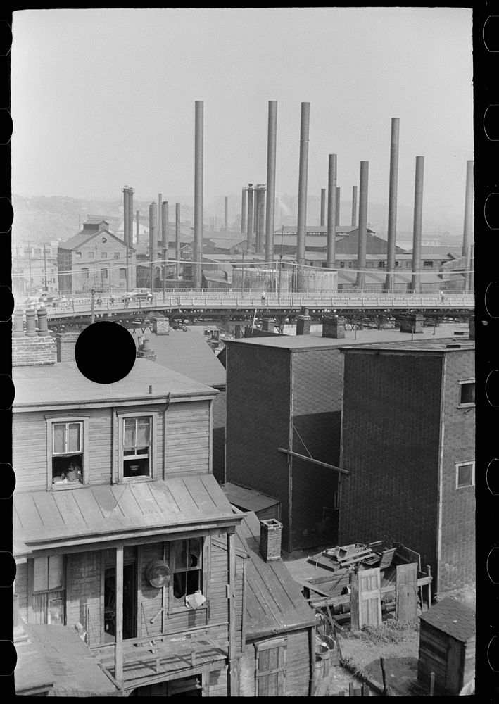 [Untitled photo, possibly related to: Slums, Pittsburgh, Pennsylvania]. Sourced from the Library of Congress.