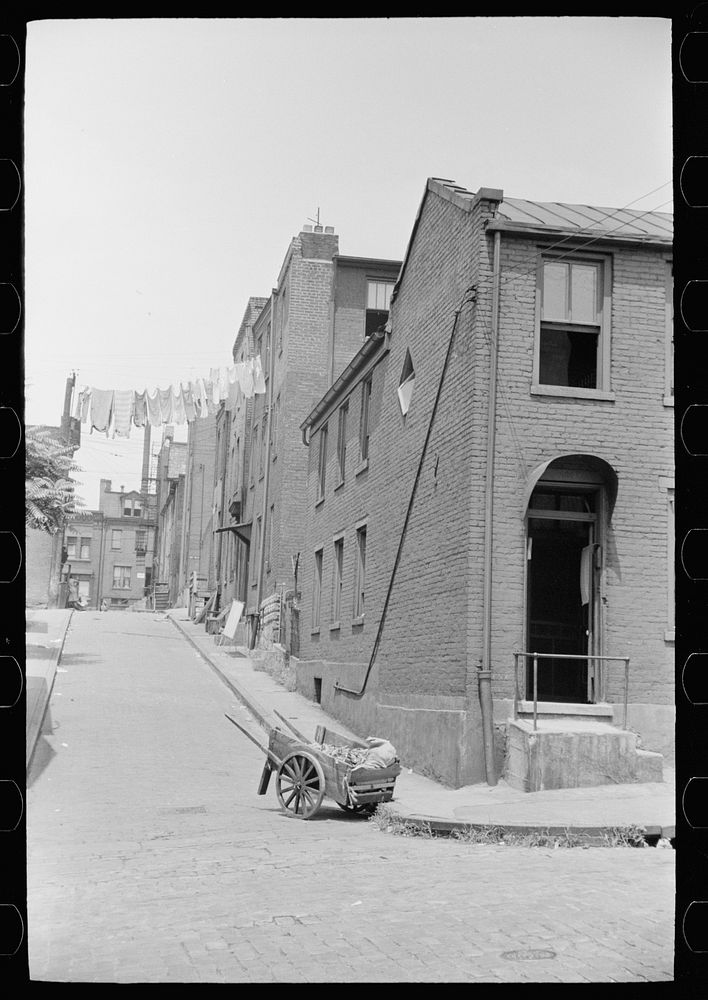 [Untitled photo, possibly related to: Houses on "The Hill"  section of Pittsburgh, Pennsylvania]. Sourced from the Library…