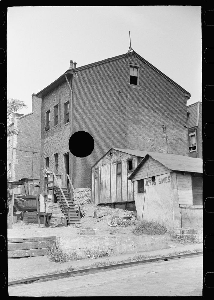 [Untitled photo, possibly related to: Houses on "The Hill"  section of Pittsburgh, Pennsylvania]. Sourced from the Library…