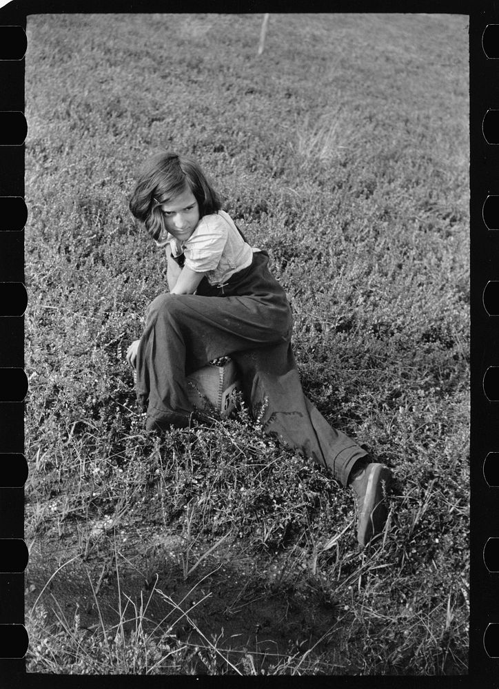 [Untitled photo, possibly related to: Child labor in cranberry bog, Burlington County, New Jersey]. Sourced from the Library…