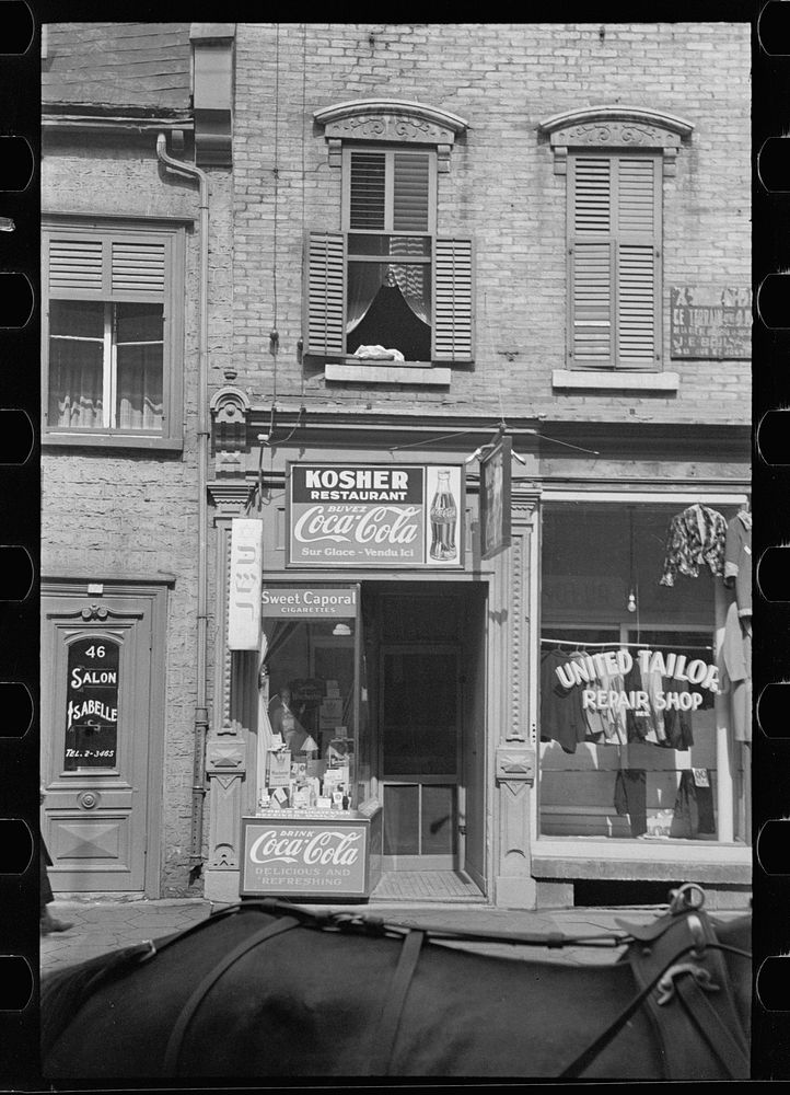 Store, Québec, Canada. Sourced from the Library of Congress.