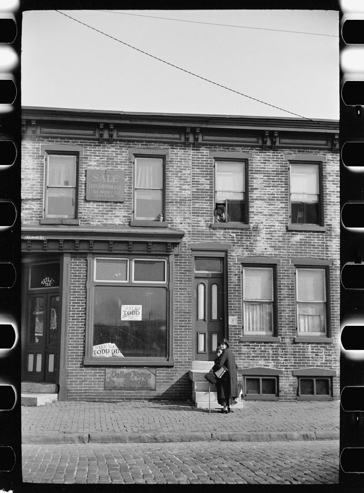 Factory workers' homes, Camden, New Jersey. Sourced from the Library of Congress.