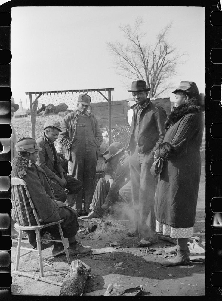 [Untitled photo, possibly related to: Evicted sharecropper along Highway 60, New Madrid County, Missouri]. Sourced from the…