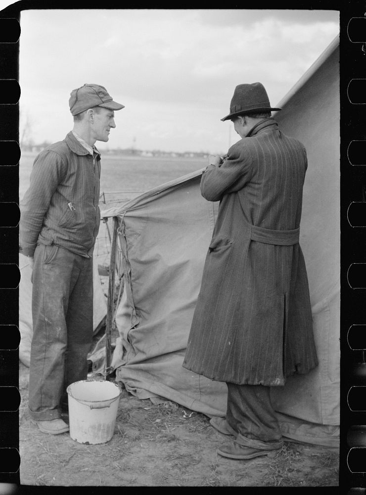 [Untitled photo, possibly related to: Evicted sharecropper along Highway 60, New Madrid County, Missouri]. Sourced from the…