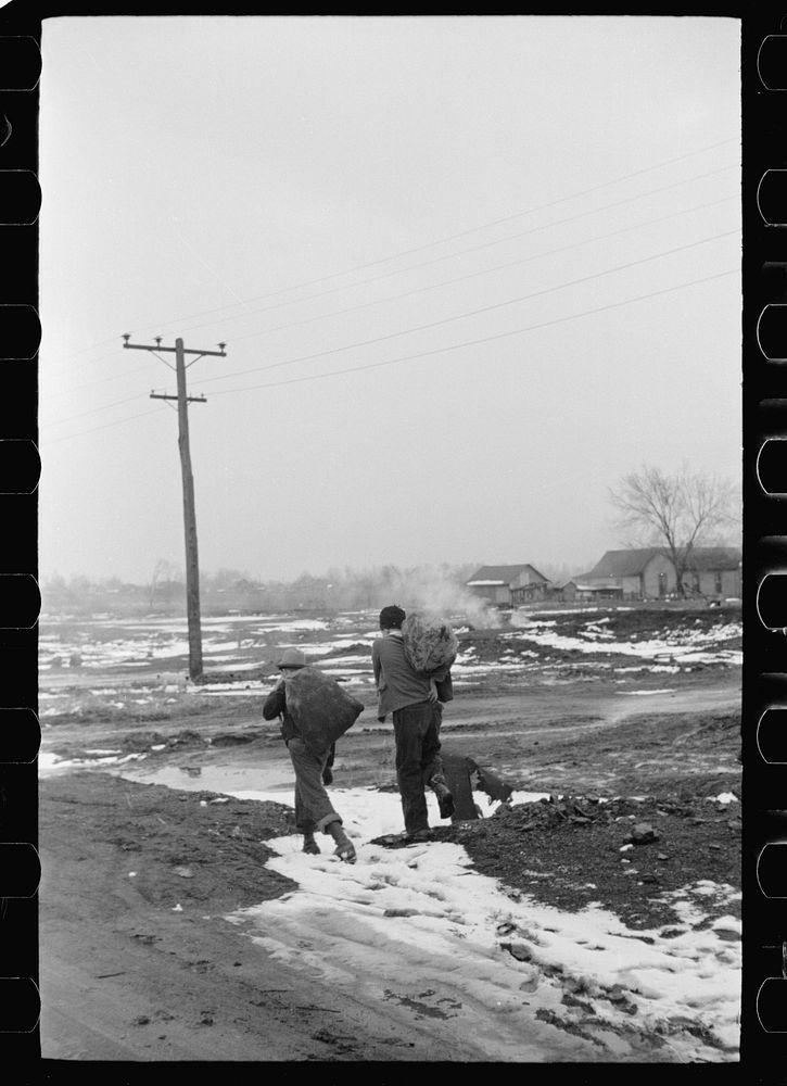 [Untitled photo, possibly related to: Ruins of Franco Coal Company No. 1 mine, Steritz, Illinois. The mine was flooded in…