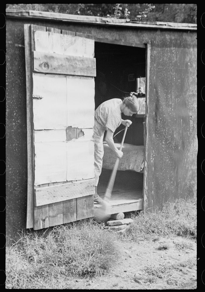 [Untitled photo, possibly related to: Typical cabin, Garrett County, Maryland]. Sourced from the Library of Congress.