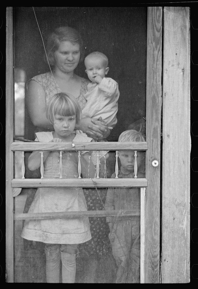 [Untitled photo, possibly related to: Family of prospective client, Brown County, Indiana]. Sourced from the Library of…