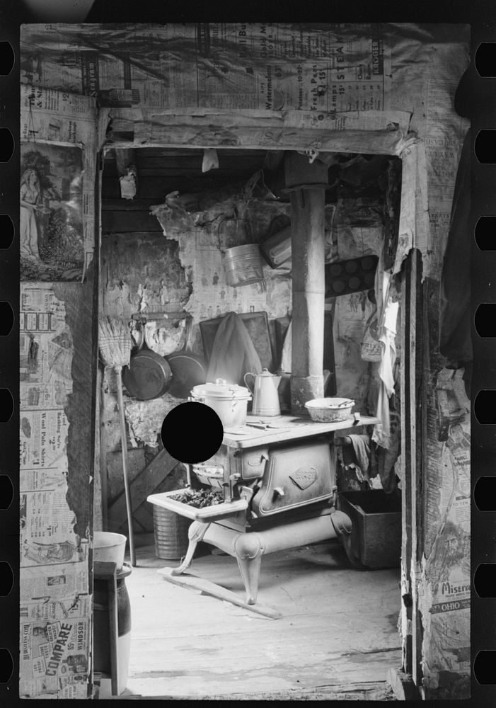 [Untitled photo, possibly related to: Interior of rehabilitation client's house, Jackson, Ohio]. Sourced from the Library of…
