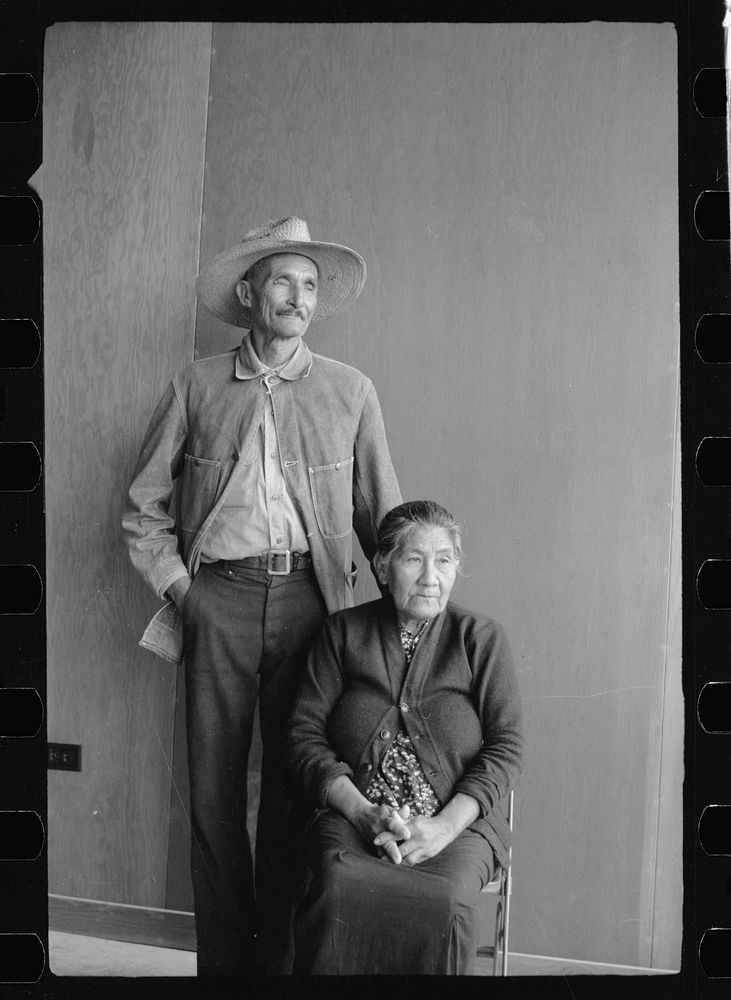 [Untitled photo, possibly related to: Camper and wife, FSA (Farm Security Administration) camp, Harlingen, Texas]. Sourced…