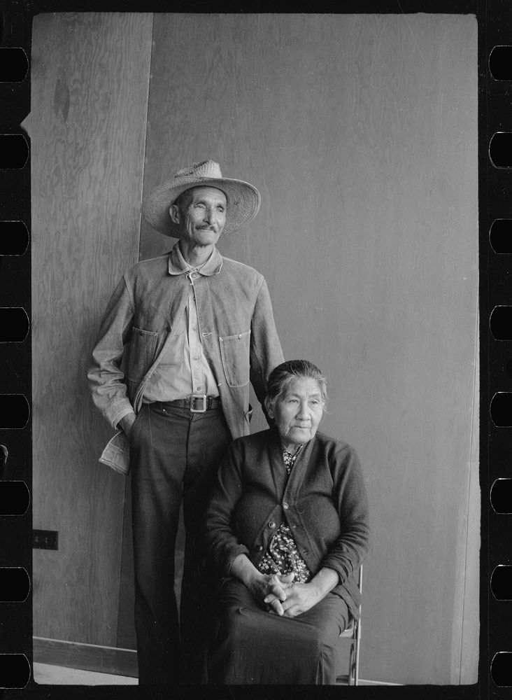[Untitled photo, possibly related to: Camper and wife, FSA (Farm Security Administration) camp, Harlingen, Texas]. Sourced…