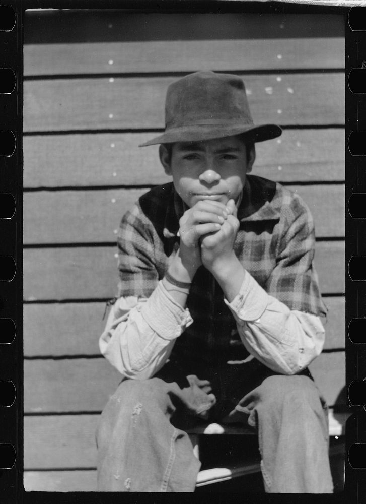 [Untitled photo, possibly related to: Migratory worker, FSA (Farm Security Administration) camp, Sinton, Texas]. Sourced…