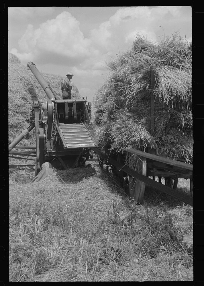 Baling oat hay, Brookeville, Maryland