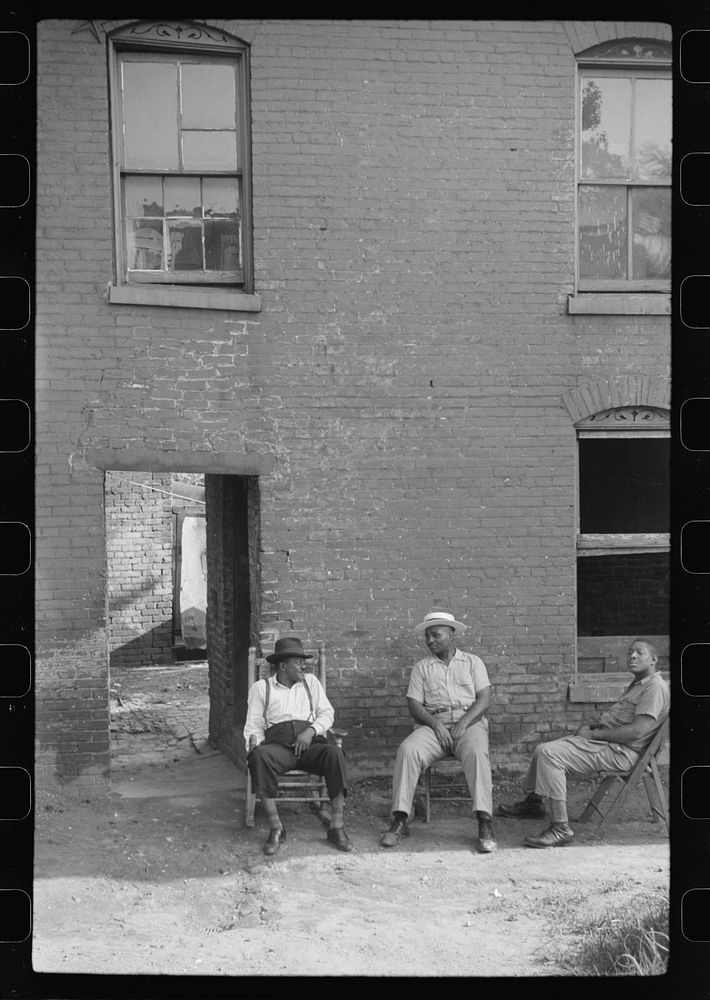 [Untitled photo, possibly related to: es in front of their homes in the alley dwelling area, Washington, D.C.]. Sourced from…