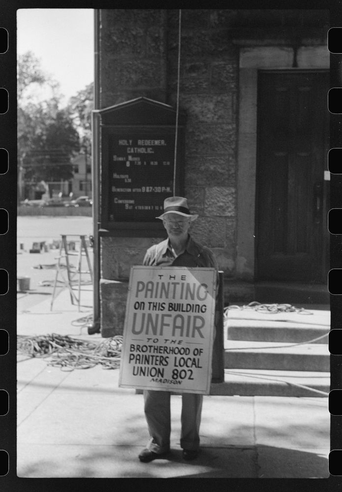 [Untitled photo, possibly related to: Picket, Madison, Wisconsin]. Sourced from the Library of Congress.
