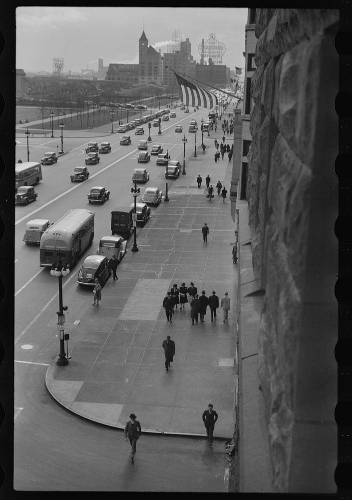 Michigan Avenue, Chicago, Illinois. Sourced from the Library of Congress.