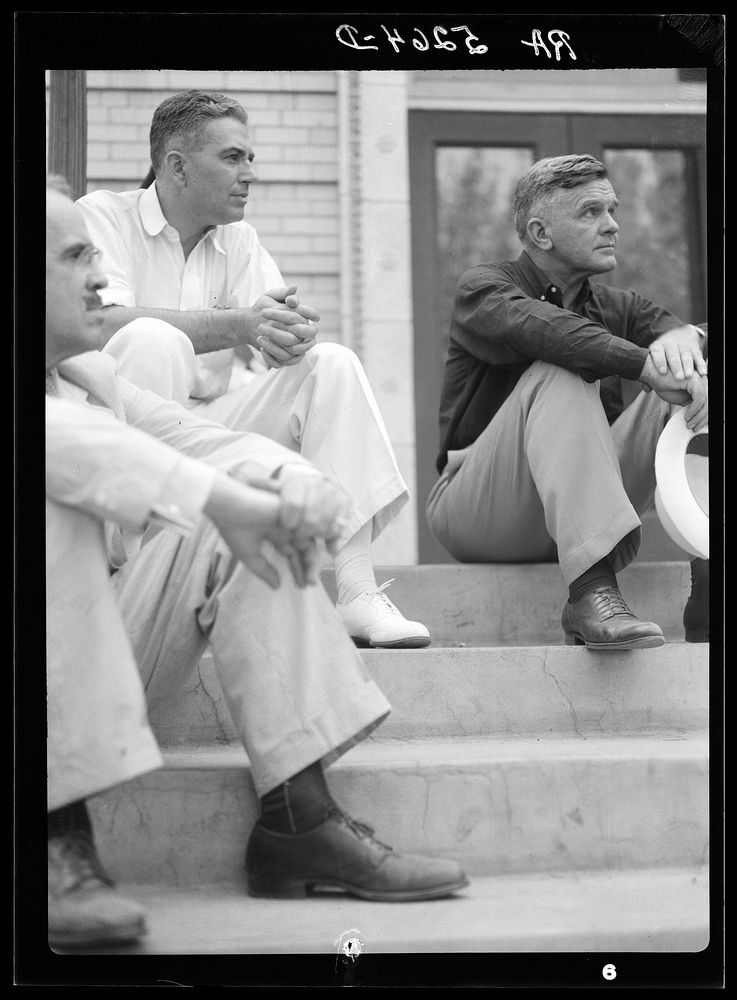 Three members of drought committee: Tugwell, Cooke and Moore. Colorado. Sourced from the Library of Congress.