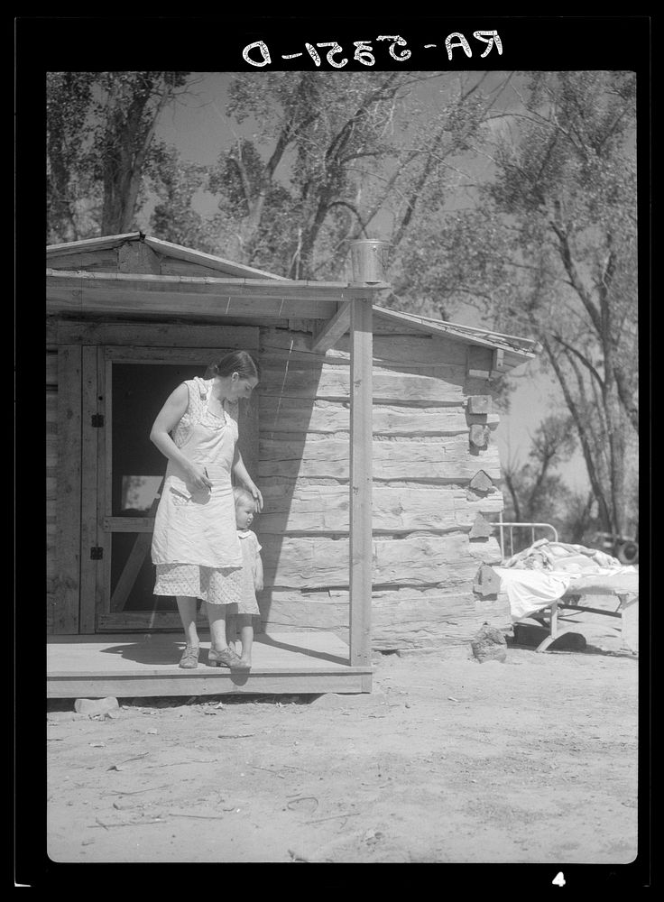 Rehabilitation client's home. Powder River County, Montana. Sourced from the Library of Congress.