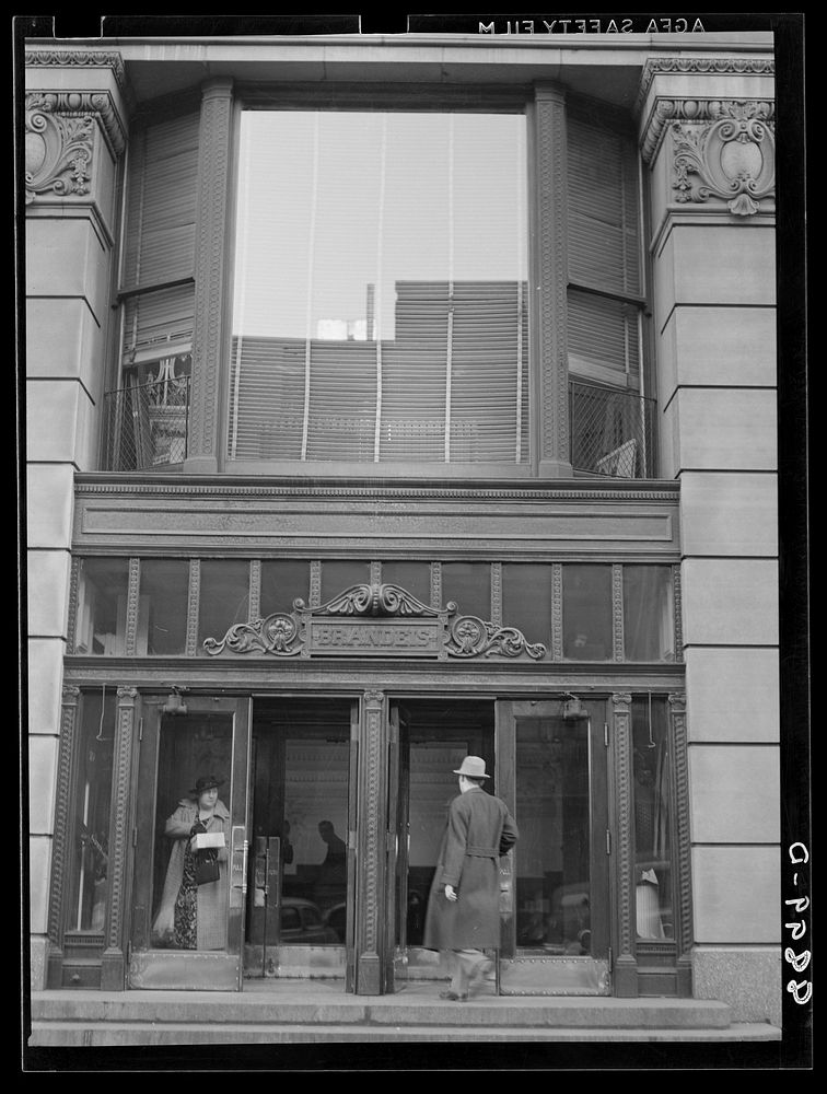 J.I. Brandeis Department Store, Omaha's largest. Omaha, Nebraska. Sourced from the Library of Congress.