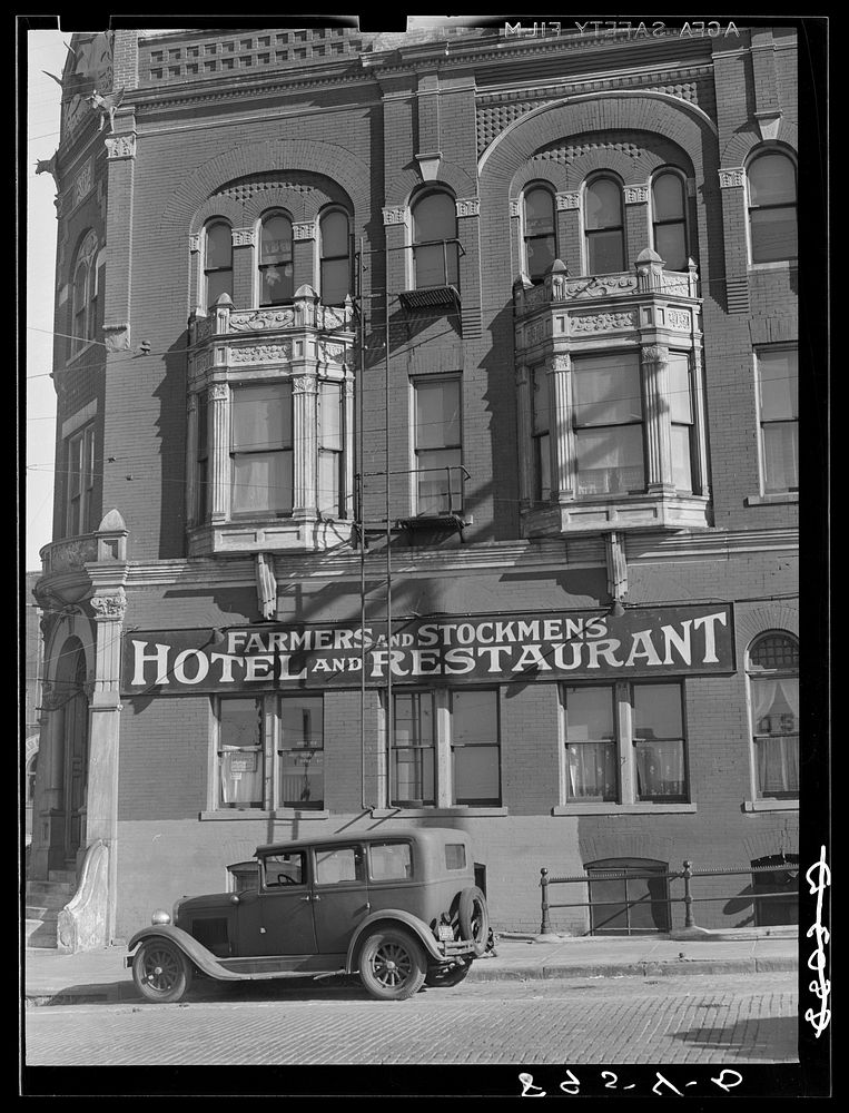 Stockmen's Hotel. South Omaha, Nebraska. Sourced from the Library of Congress.