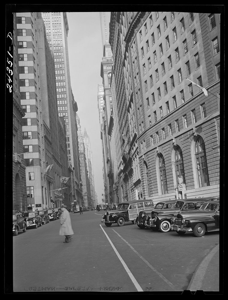 [Untitled photo, possibly related to: Buildings, lower Broadway. New York City]. Sourced from the Library of Congress.