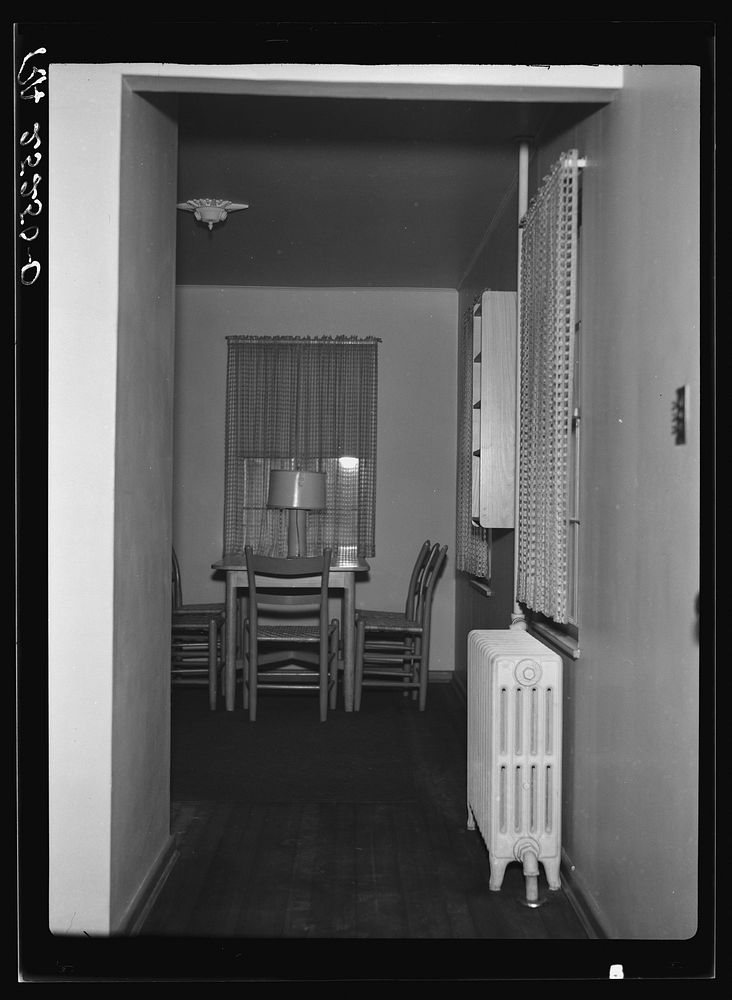 Dining room. Newport News Homesteads, Virginia. Sourced from the Library of Congress.
