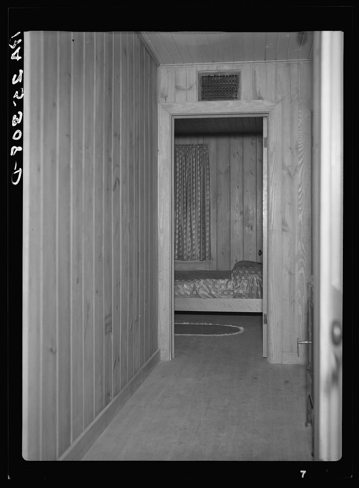 [Untitled photo, possibly related to: Interior. Plum Bayou Homesteads, Arkansas]. Sourced from the Library of Congress.