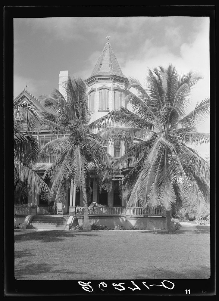 Southern-most home in the United States. Key West, Florida. Sourced from the Library of Congress.