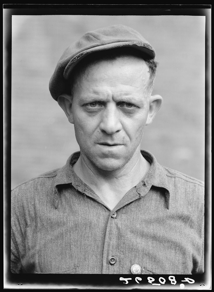 Steel worker. Midland, Pennsylvania. Sourced from the Library of Congress.