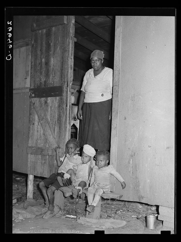 [Untitled photo, possibly related to: Potato picker's wife and children. Monmouth County, New Jersey]. Sourced from the…