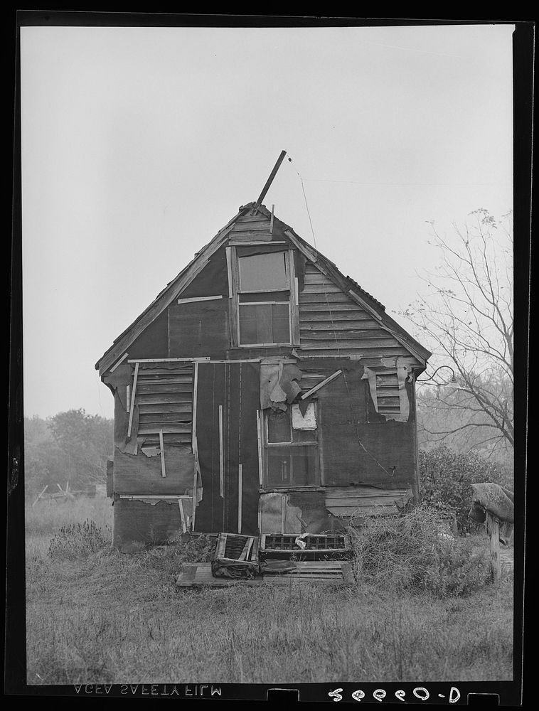 Home of part-time agricultural worker. Burlington County, New Jersey. Sourced from the Library of Congress.