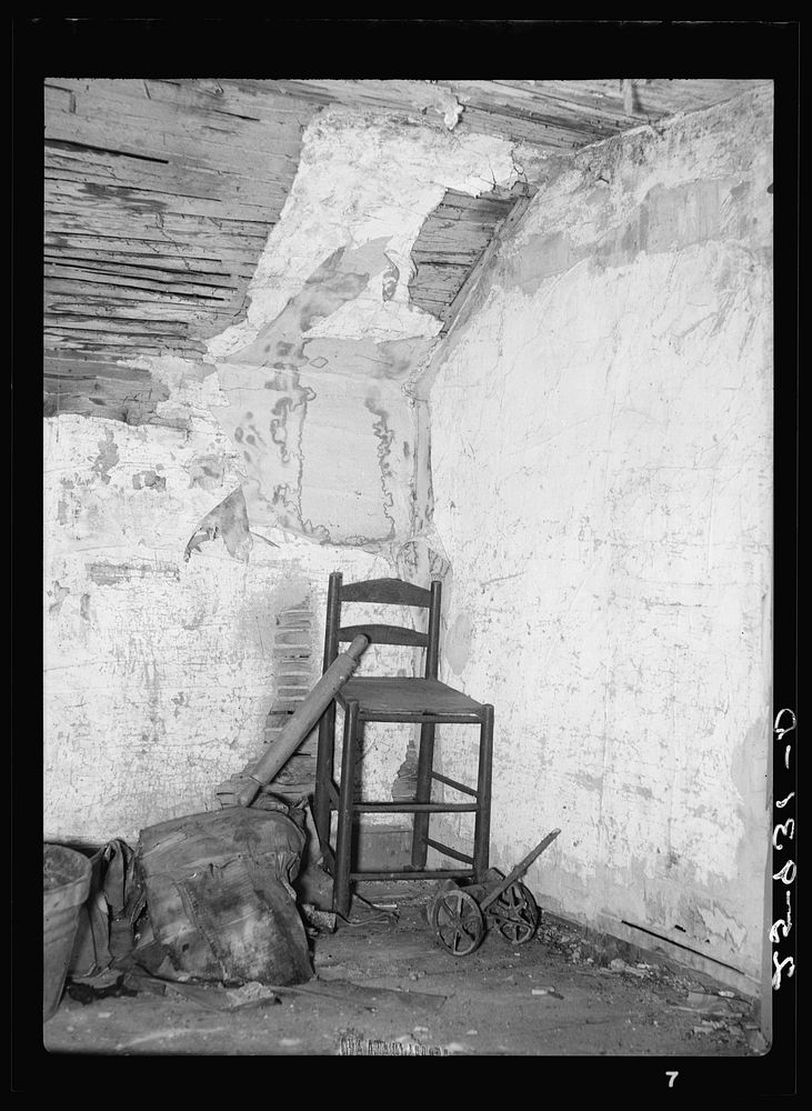 Interior of abandoned house. Land use project. Albany County, New York. Sourced from the Library of Congress.