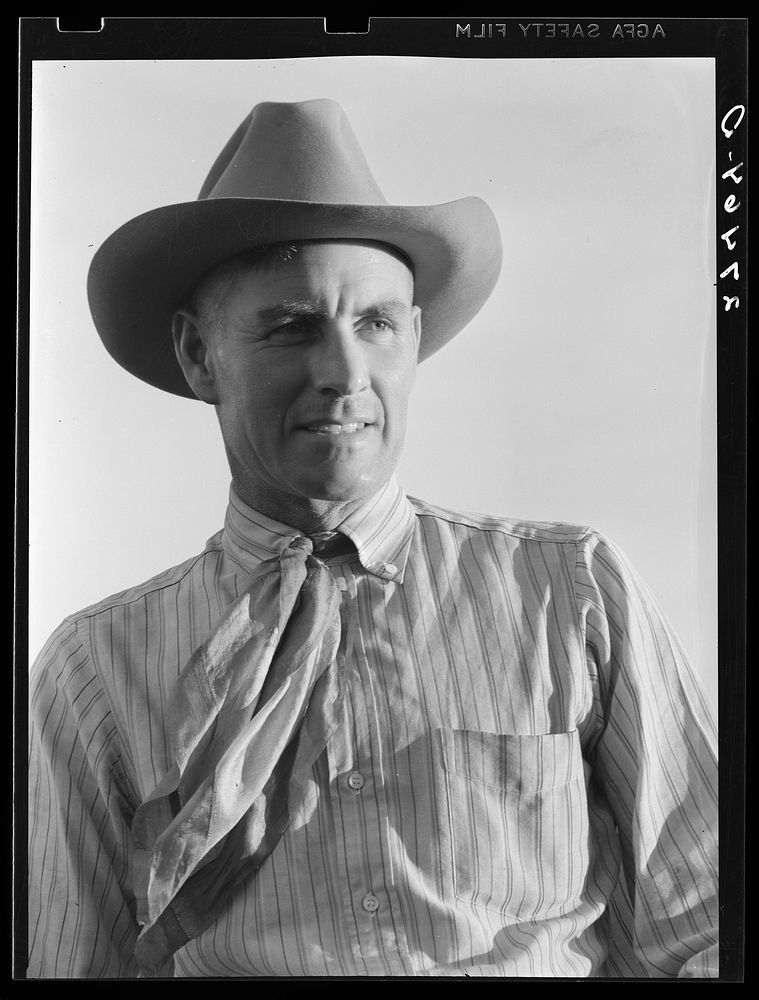 Lyman Brewster, part owner. Quarter Circle 'U' Ranch, Montana. Sourced from the Library of Congress.