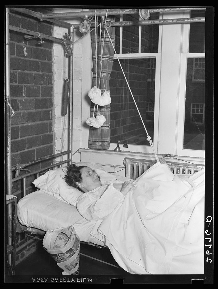 Woman patient. Herrin Hospital (private). Herrin, Illinois. Sourced from the Library of Congress.
