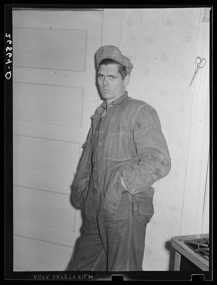 Coal miner, unemployed because of mechanization of mines. Bush, Illinois. Sourced from the Library of Congress.