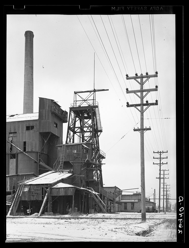 West Mine, West Frankfort, Illinois. Now abandoned. This mine has been down about a year. General caption: Many of the…