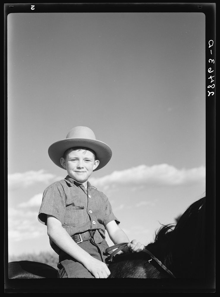 Son of a FSA (Farm Security Administration) client. Chaffee County, Colorado. Sourced from the Library of Congress.