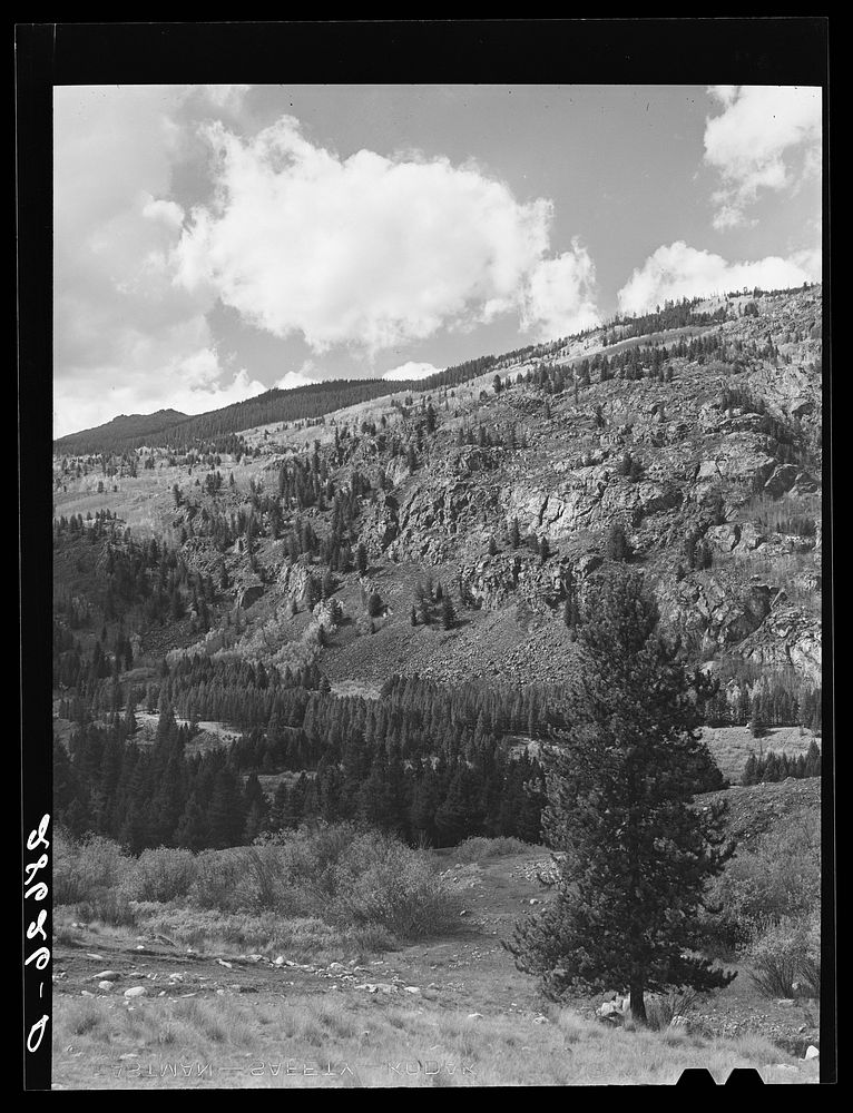 Mountain view. Eagle County, Colorado. Sourced from the Library of Congress.