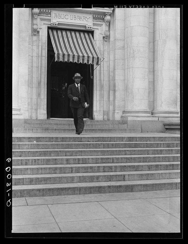 [Untitled photo, possibly related to: Public library. Washington, D.C.]. Sourced from the Library of Congress.