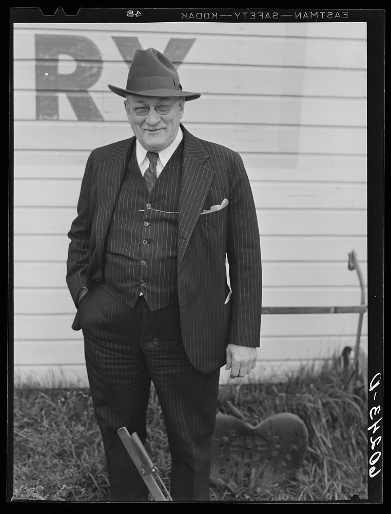 President of the bank. Grand Rapids, Minnesota. Sourced from the Library of Congress.
